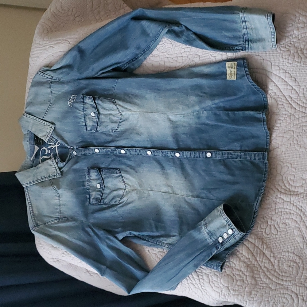Harley denim shirt size M